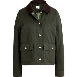 J. Crew Factory Barn Jacket Size Petite XS Olive Green
